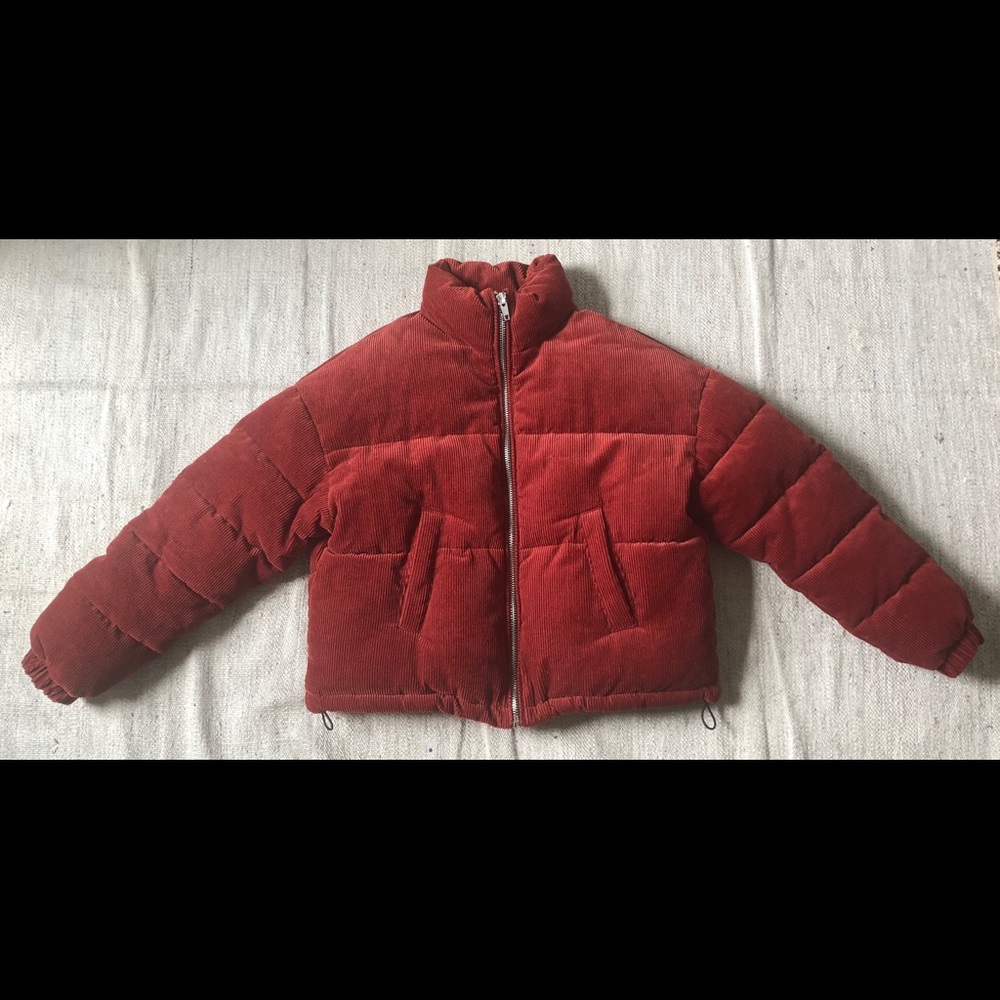Corduroy winter jacket from Bershka